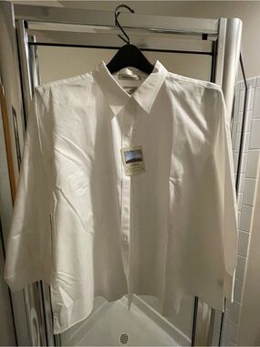 L.L. Bean Dress Shirt - Women’s  - White Button Dress Shirt - XL - NWT - Summer